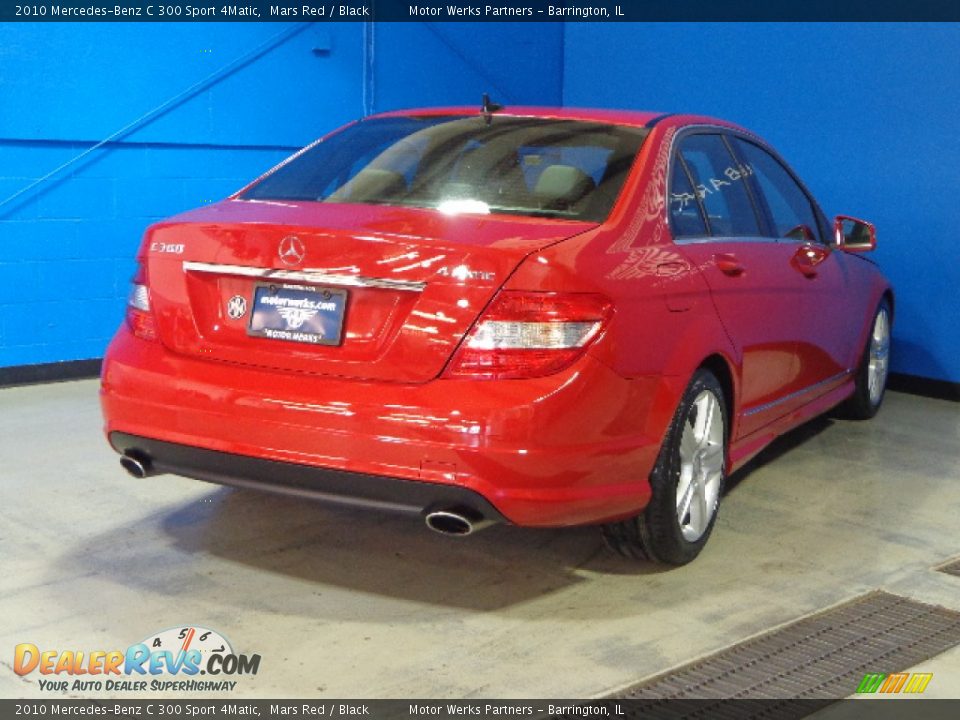 2010 Mercedes-Benz C 300 Sport 4Matic Mars Red / Black Photo #7