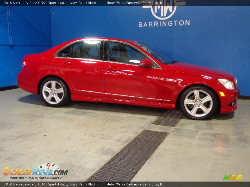 2010 Mercedes-Benz C 300 Sport 4Matic Mars Red / Black Photo #11