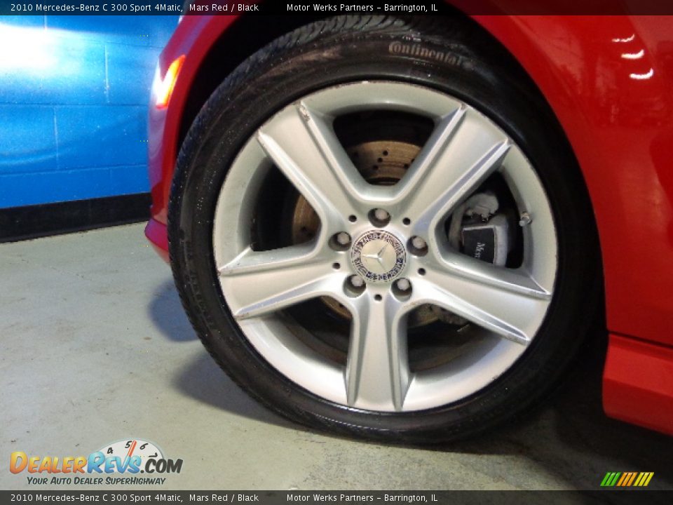 2010 Mercedes-Benz C 300 Sport 4Matic Mars Red / Black Photo #17