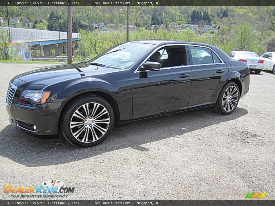 2012 Chrysler 300 S V6 Gloss Black / Black Photo #1