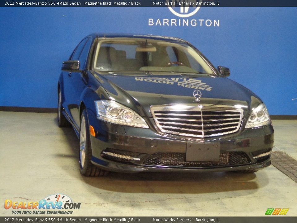 2012 Mercedes-Benz S 550 4Matic Sedan Magnetite Black Metallic / Black Photo #1