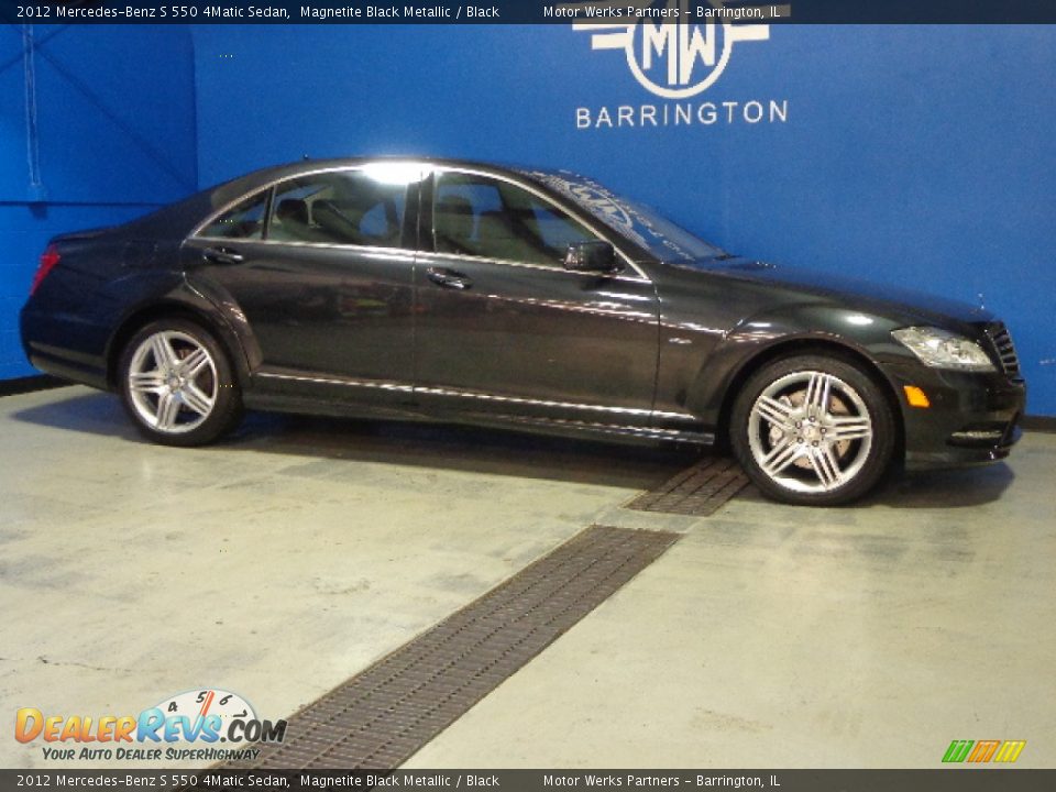 2012 Mercedes-Benz S 550 4Matic Sedan Magnetite Black Metallic / Black Photo #4