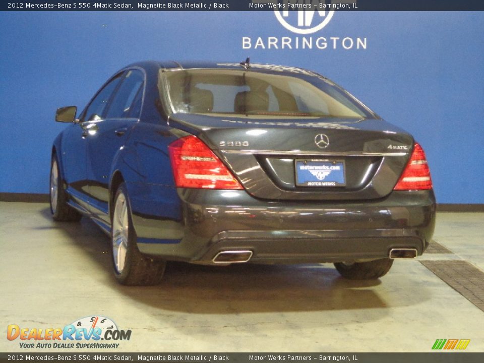 2012 Mercedes-Benz S 550 4Matic Sedan Magnetite Black Metallic / Black Photo #5