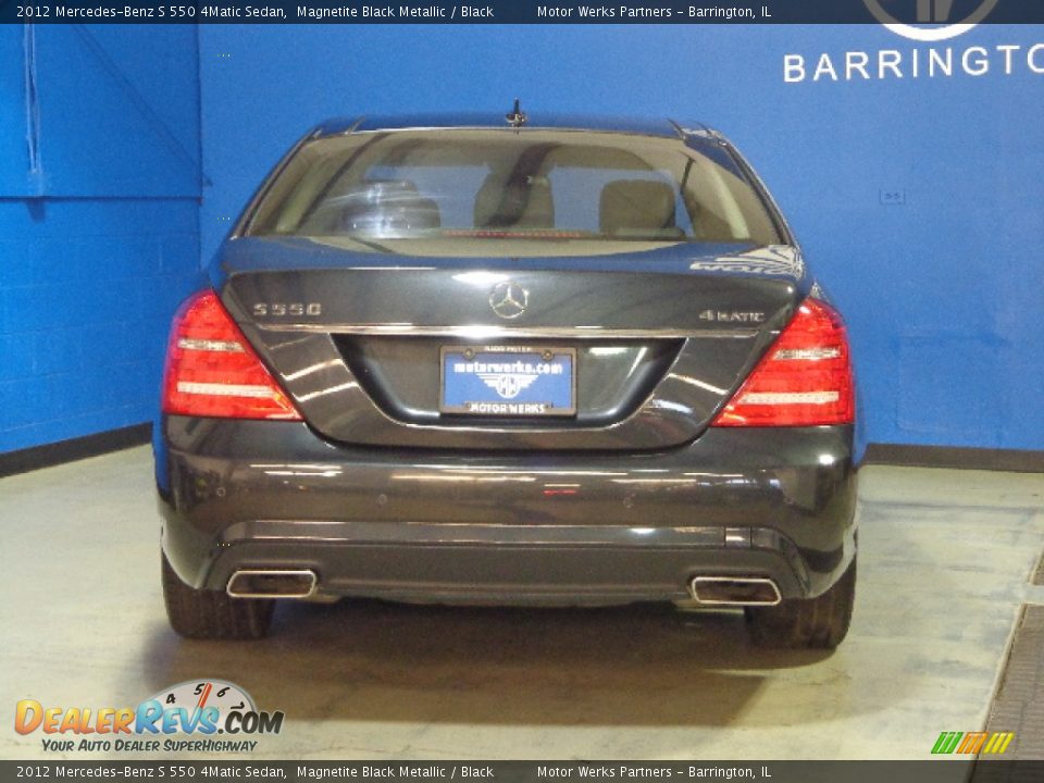 2012 Mercedes-Benz S 550 4Matic Sedan Magnetite Black Metallic / Black Photo #6