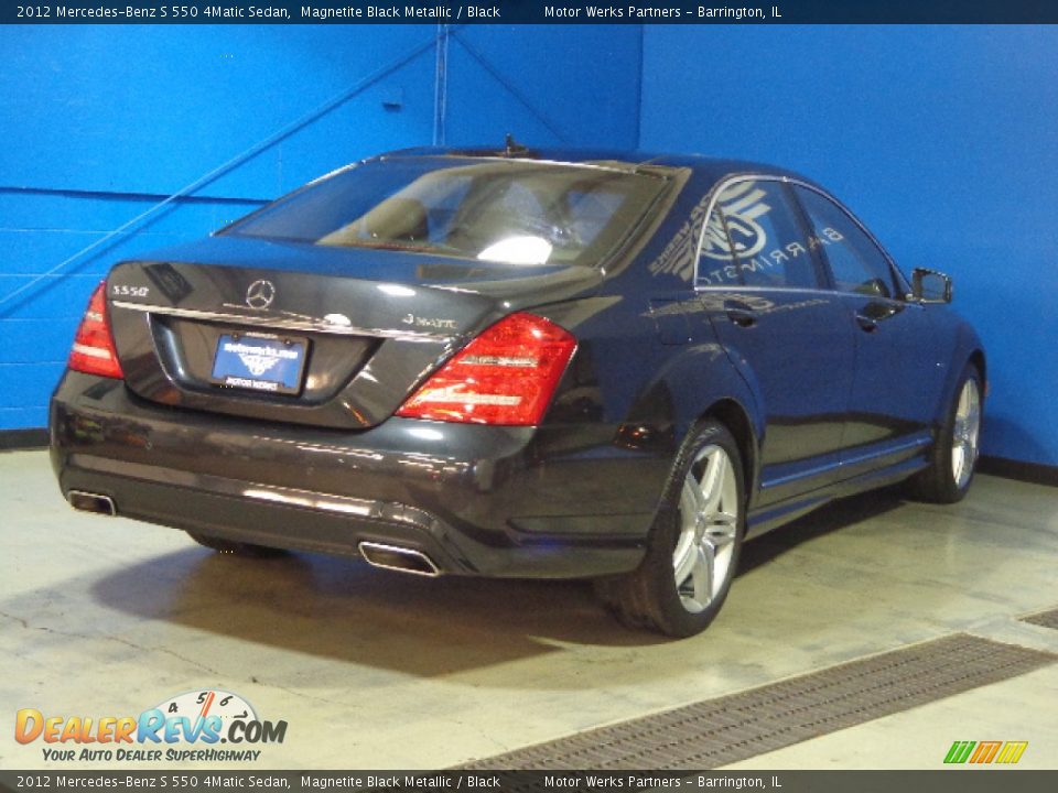 2012 Mercedes-Benz S 550 4Matic Sedan Magnetite Black Metallic / Black Photo #7