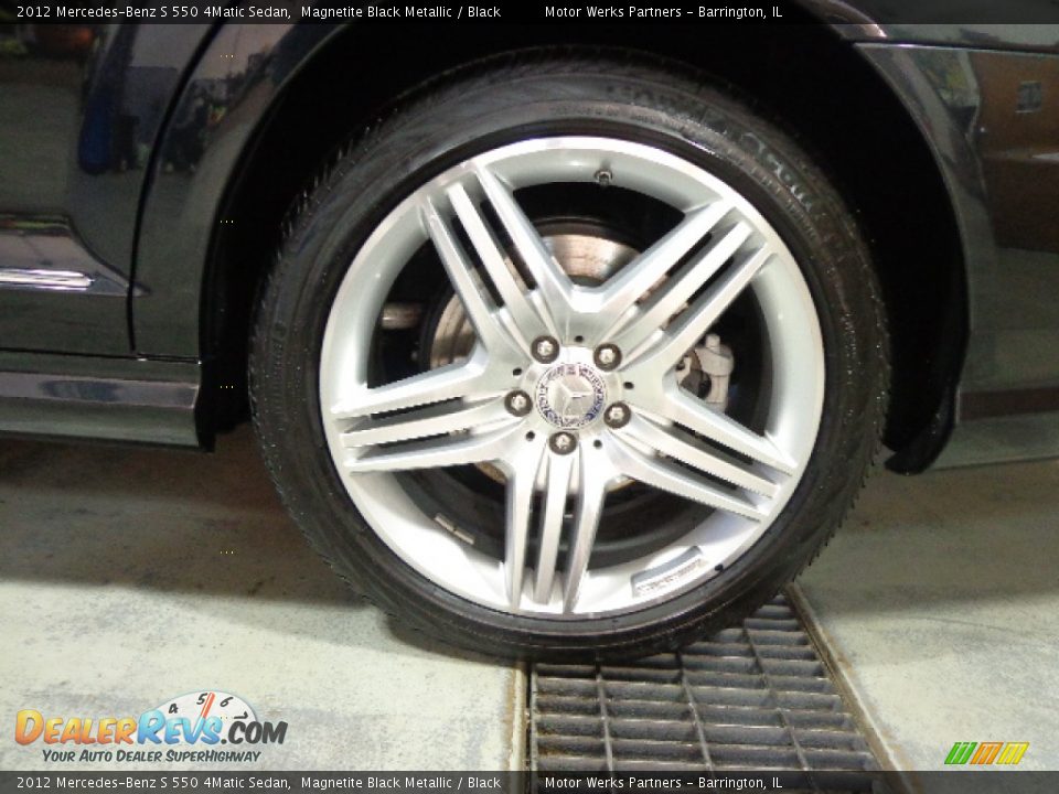 2012 Mercedes-Benz S 550 4Matic Sedan Magnetite Black Metallic / Black Photo #10