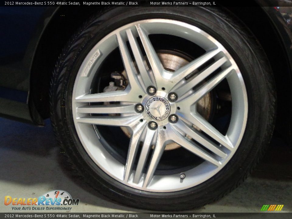 2012 Mercedes-Benz S 550 4Matic Sedan Magnetite Black Metallic / Black Photo #11