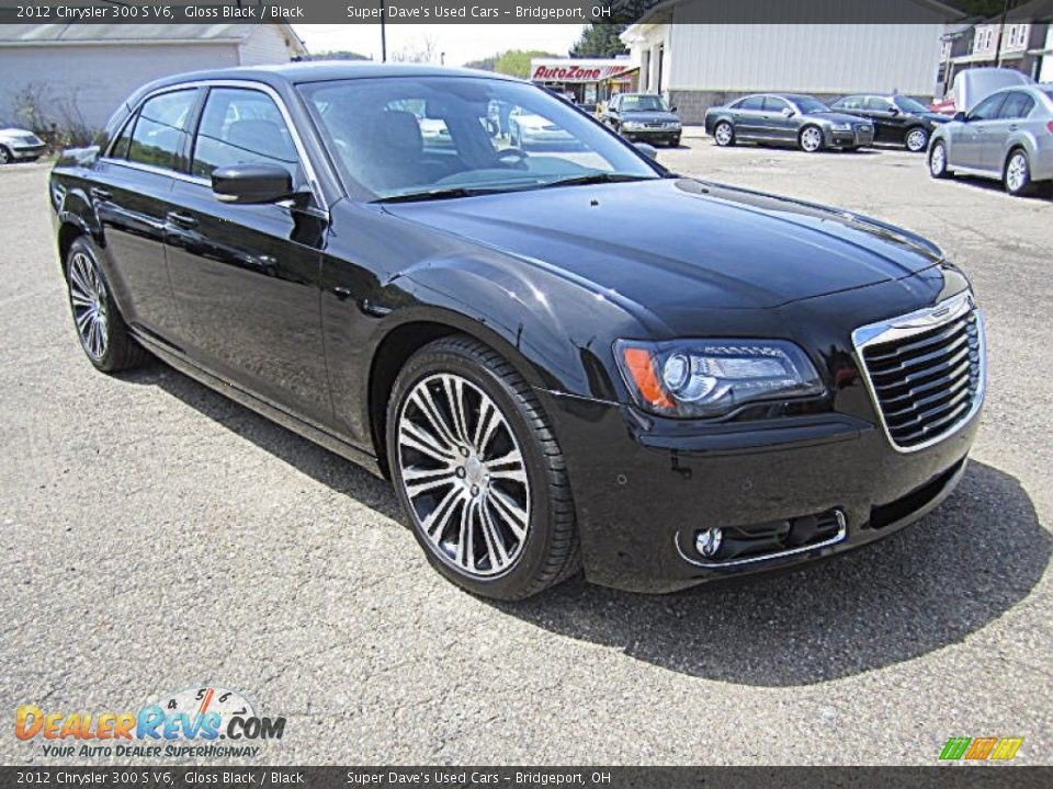 2012 Chrysler 300 S V6 Gloss Black / Black Photo #10