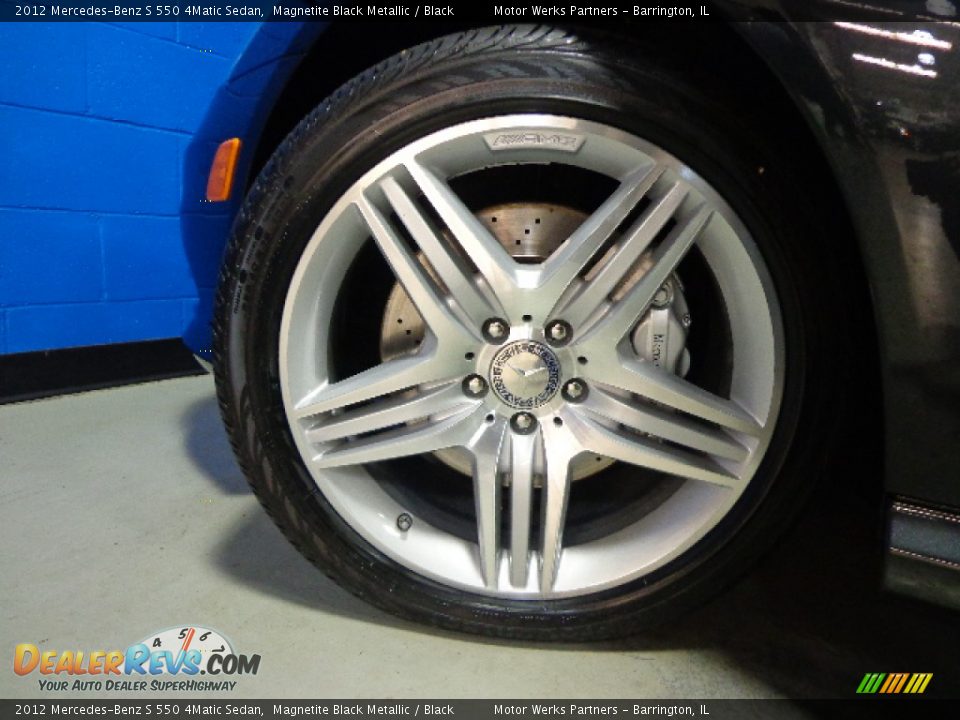 2012 Mercedes-Benz S 550 4Matic Sedan Magnetite Black Metallic / Black Photo #13