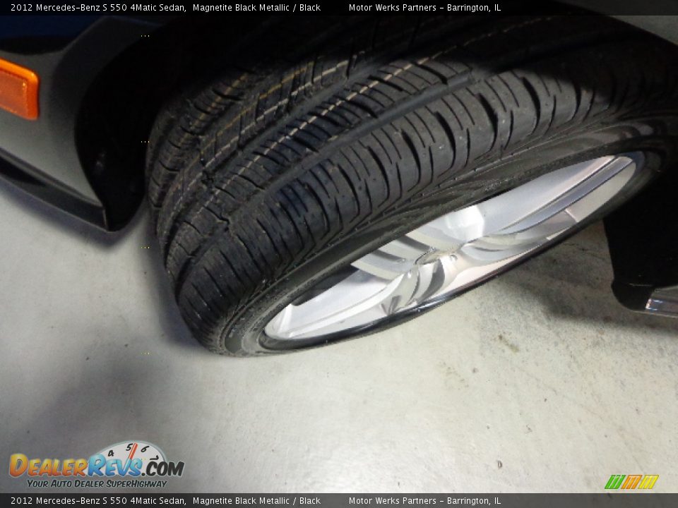 2012 Mercedes-Benz S 550 4Matic Sedan Magnetite Black Metallic / Black Photo #14