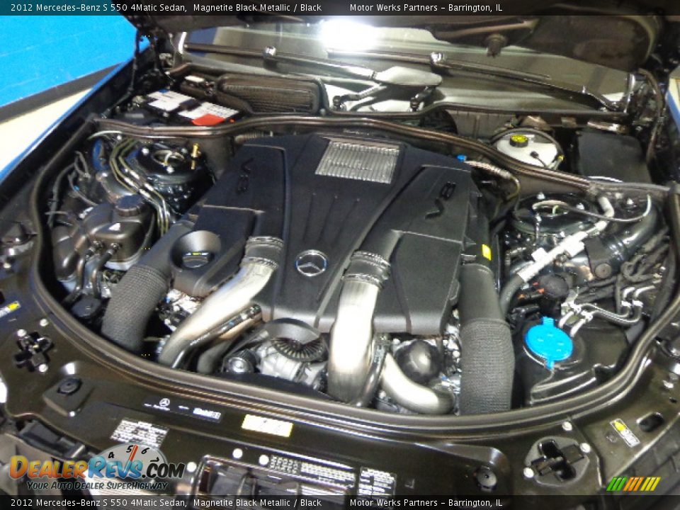 2012 Mercedes-Benz S 550 4Matic Sedan Magnetite Black Metallic / Black Photo #15