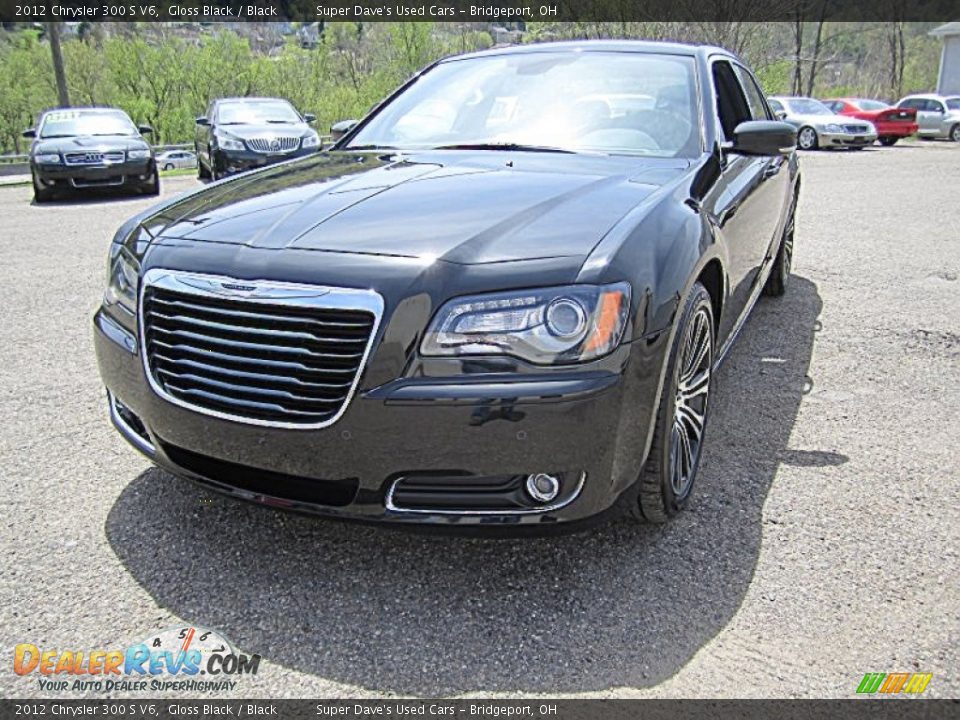 2012 Chrysler 300 S V6 Gloss Black / Black Photo #13