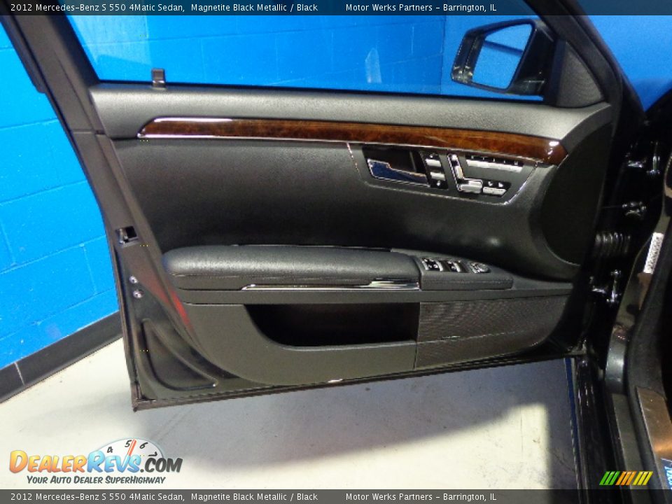 2012 Mercedes-Benz S 550 4Matic Sedan Magnetite Black Metallic / Black Photo #17