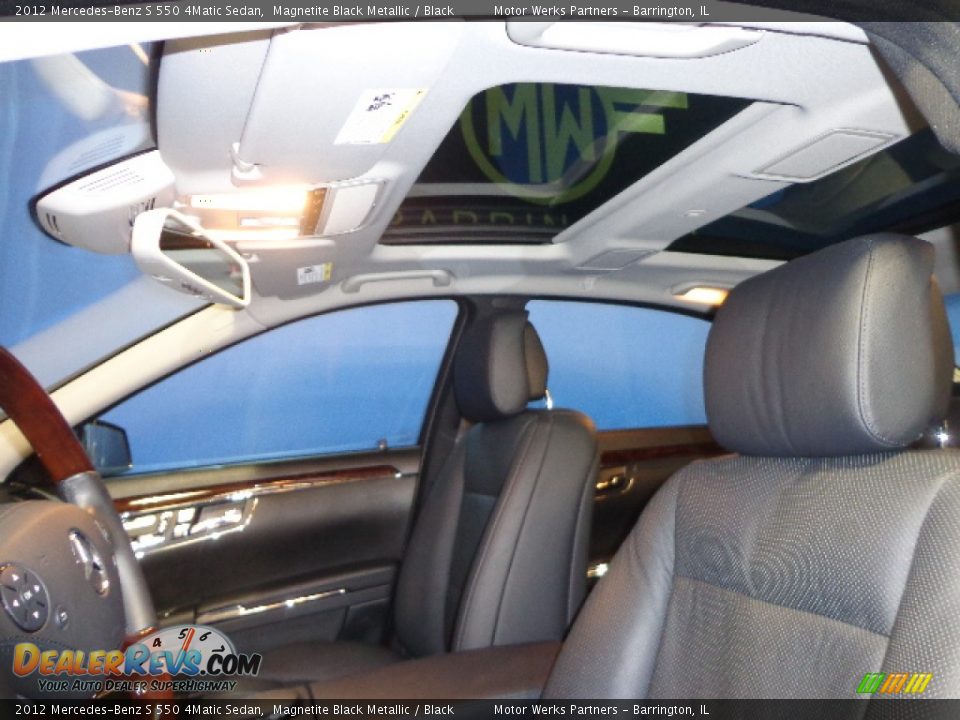 2012 Mercedes-Benz S 550 4Matic Sedan Magnetite Black Metallic / Black Photo #22
