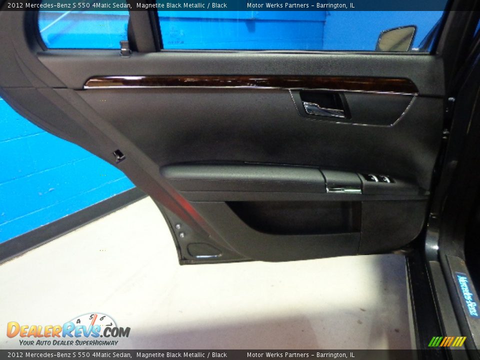 2012 Mercedes-Benz S 550 4Matic Sedan Magnetite Black Metallic / Black Photo #23