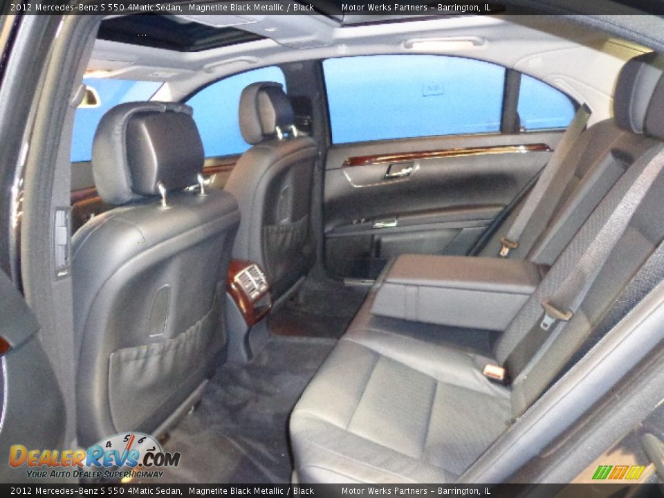 2012 Mercedes-Benz S 550 4Matic Sedan Magnetite Black Metallic / Black Photo #24