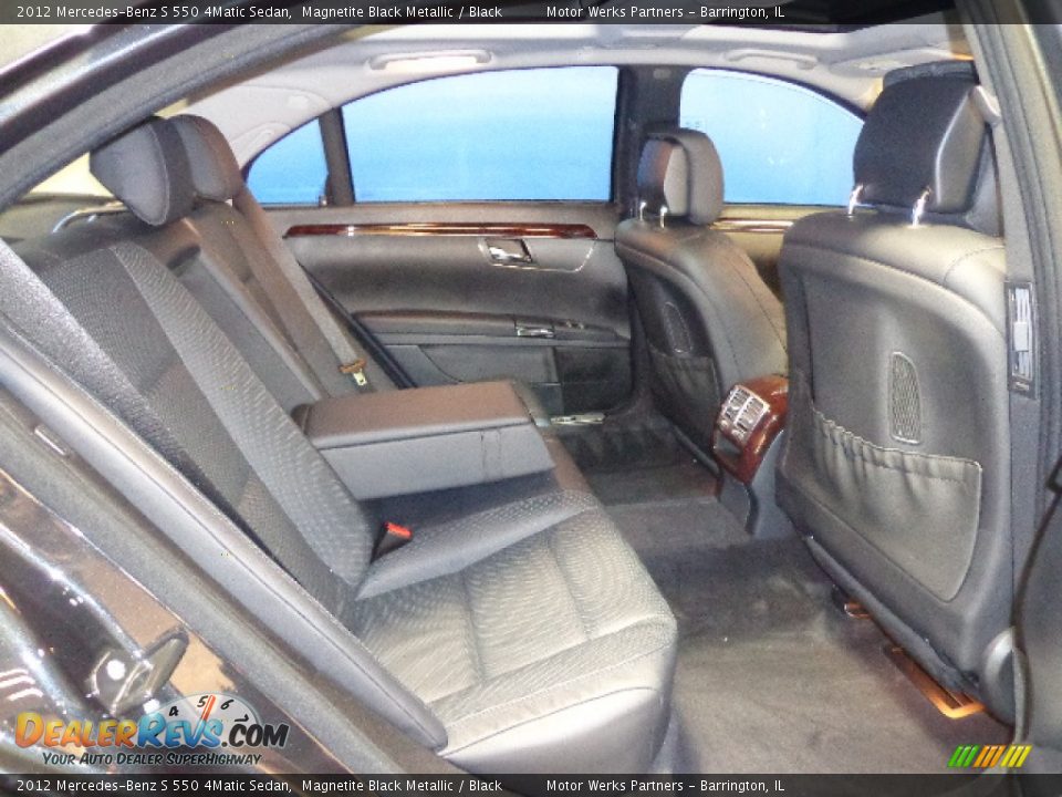 2012 Mercedes-Benz S 550 4Matic Sedan Magnetite Black Metallic / Black Photo #27
