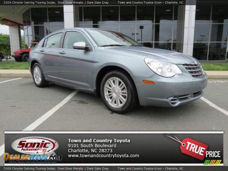 2009 Chrysler Sebring Touring Sedan Steel Silver Metallic / Dark Slate Gray Photo #1