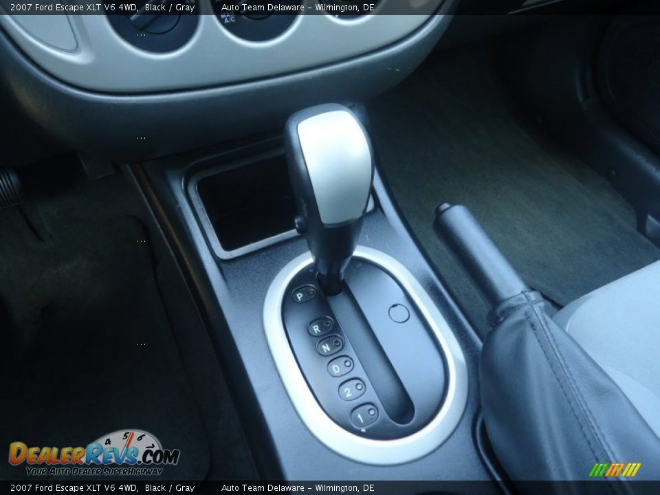 2007 Ford Escape XLT V6 4WD Black / Gray Photo #14