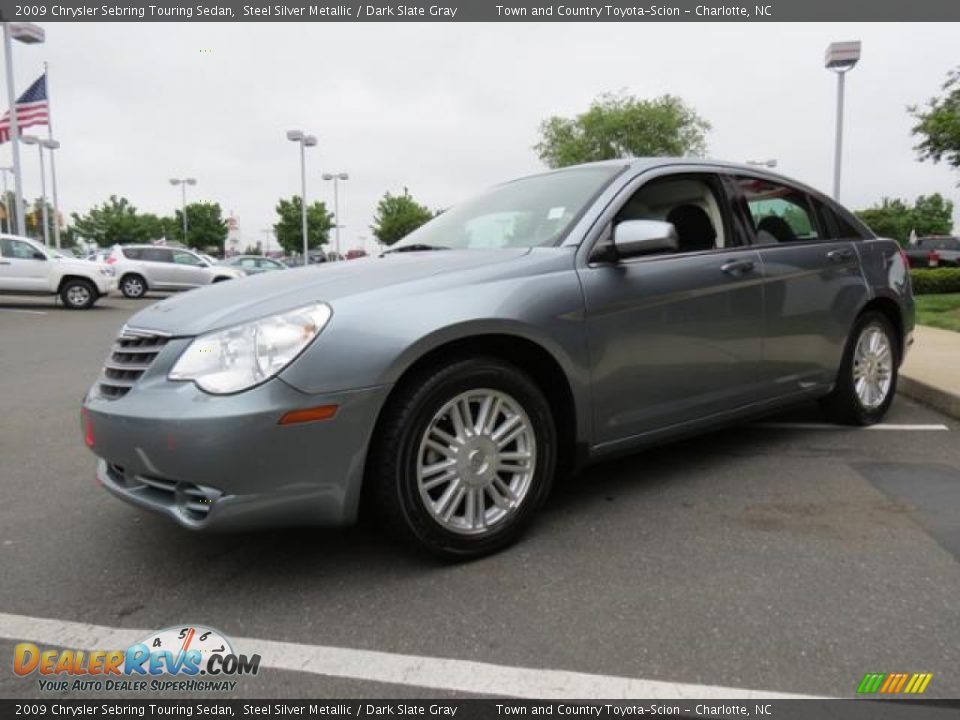 2009 Chrysler Sebring Touring Sedan Steel Silver Metallic / Dark Slate Gray Photo #3