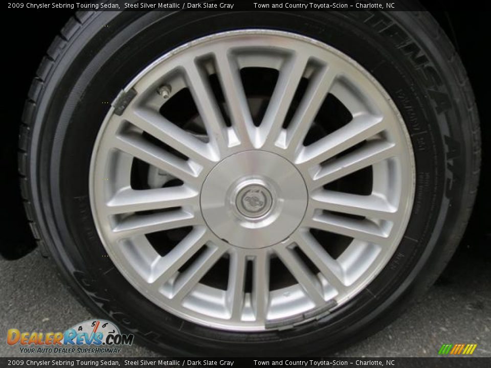 2009 Chrysler Sebring Touring Sedan Steel Silver Metallic / Dark Slate Gray Photo #4