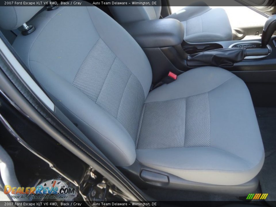 2007 Ford Escape XLT V6 4WD Black / Gray Photo #16