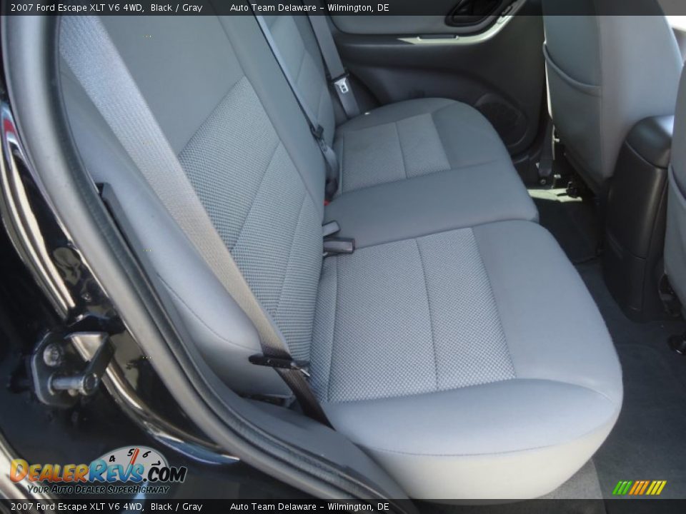 2007 Ford Escape XLT V6 4WD Black / Gray Photo #17