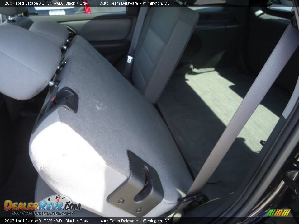 2007 Ford Escape XLT V6 4WD Black / Gray Photo #18