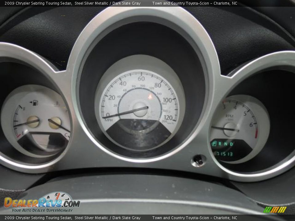 2009 Chrysler Sebring Touring Sedan Steel Silver Metallic / Dark Slate Gray Photo #13