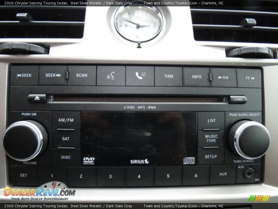 2009 Chrysler Sebring Touring Sedan Steel Silver Metallic / Dark Slate Gray Photo #14