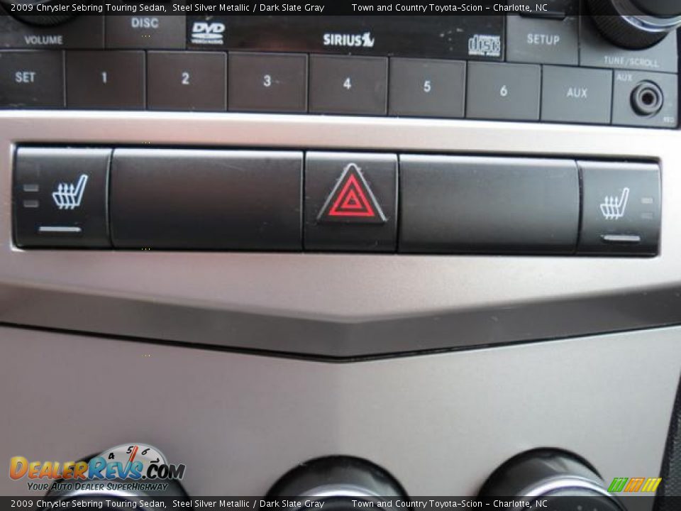 2009 Chrysler Sebring Touring Sedan Steel Silver Metallic / Dark Slate Gray Photo #17