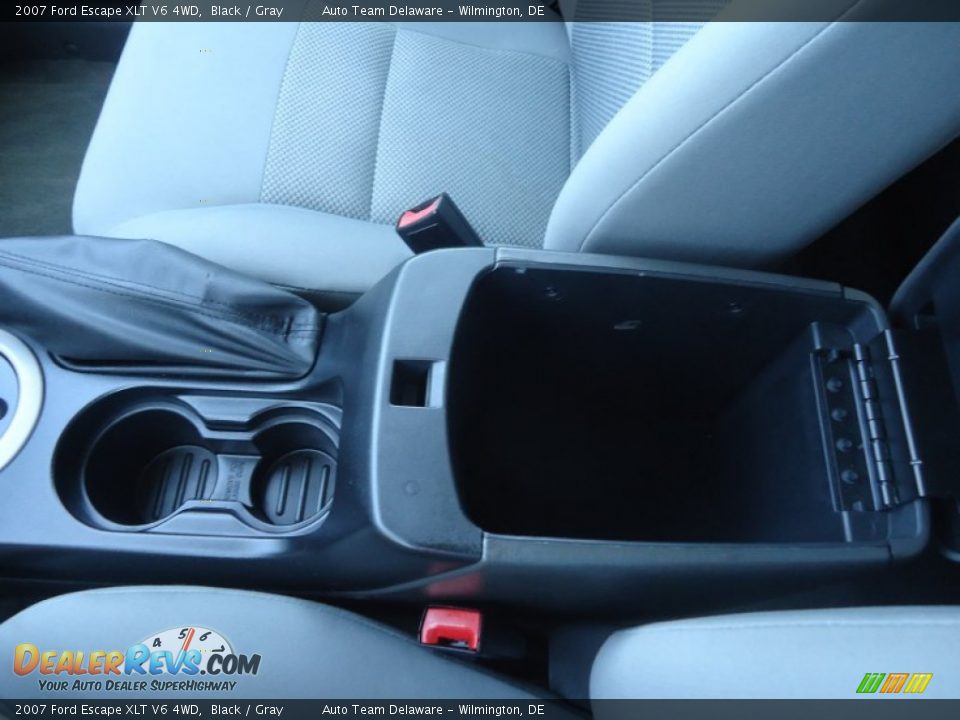 2007 Ford Escape XLT V6 4WD Black / Gray Photo #28