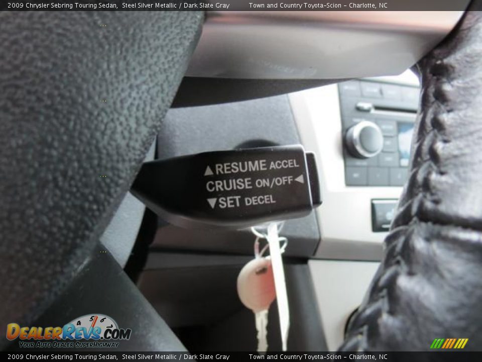 2009 Chrysler Sebring Touring Sedan Steel Silver Metallic / Dark Slate Gray Photo #18
