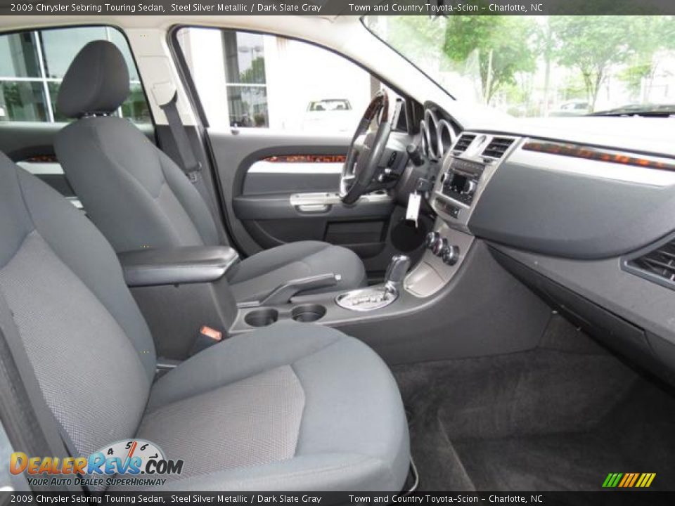 2009 Chrysler Sebring Touring Sedan Steel Silver Metallic / Dark Slate Gray Photo #21