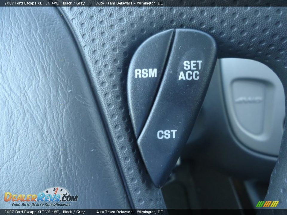2007 Ford Escape XLT V6 4WD Black / Gray Photo #33