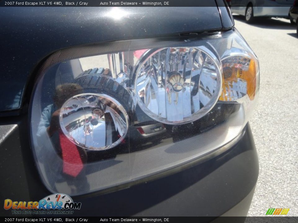 2007 Ford Escape XLT V6 4WD Black / Gray Photo #34