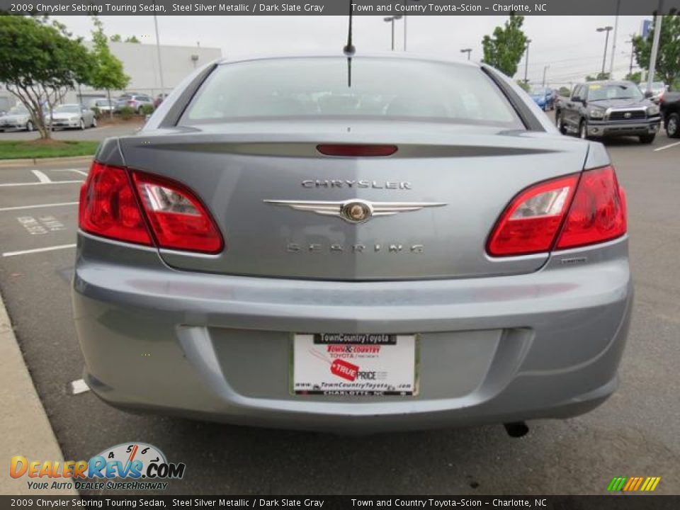2009 Chrysler Sebring Touring Sedan Steel Silver Metallic / Dark Slate Gray Photo #28