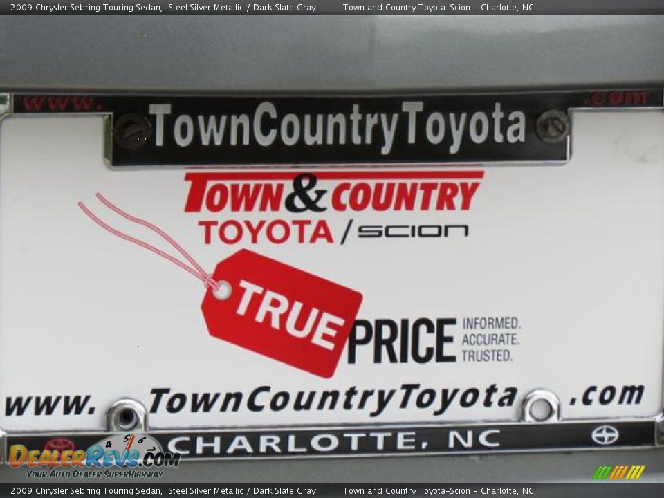2009 Chrysler Sebring Touring Sedan Steel Silver Metallic / Dark Slate Gray Photo #30