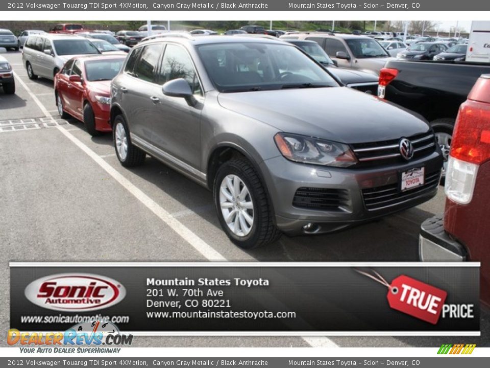 2012 Volkswagen Touareg TDI Sport 4XMotion Canyon Gray Metallic / Black Anthracite Photo #1