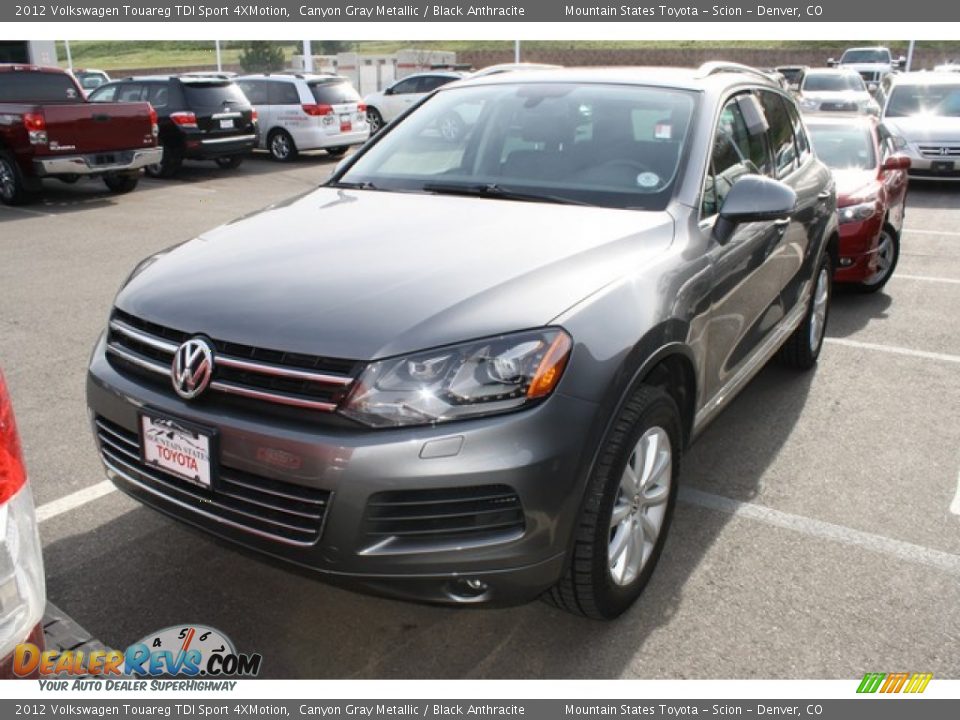 2012 Volkswagen Touareg TDI Sport 4XMotion Canyon Gray Metallic / Black Anthracite Photo #4