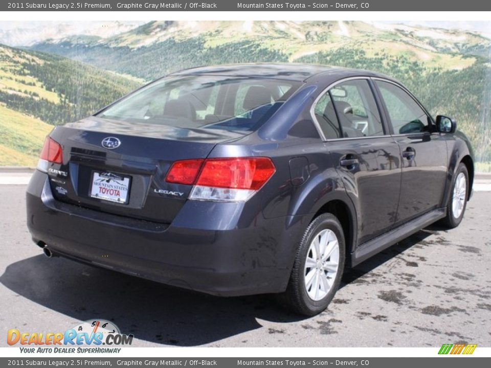 2011 Subaru Legacy 2.5i Premium Graphite Gray Metallic / Off-Black Photo #3
