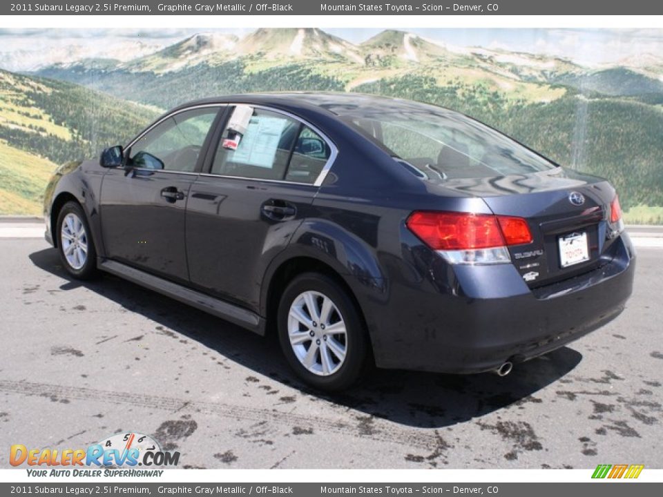 2011 Subaru Legacy 2.5i Premium Graphite Gray Metallic / Off-Black Photo #4