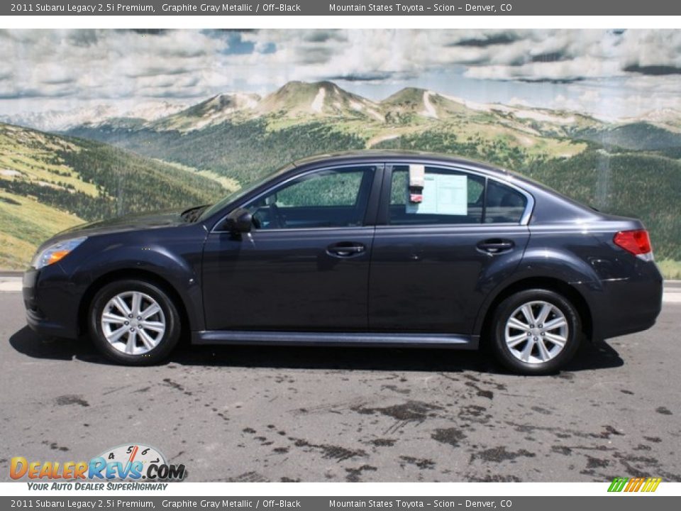 2011 Subaru Legacy 2.5i Premium Graphite Gray Metallic / Off-Black Photo #6