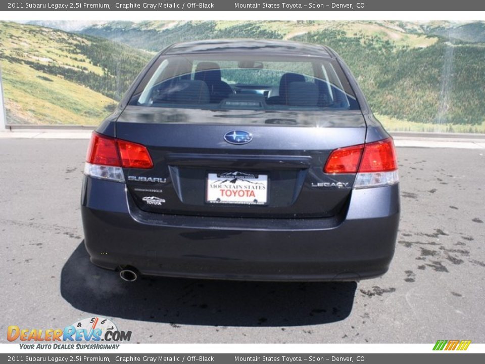 2011 Subaru Legacy 2.5i Premium Graphite Gray Metallic / Off-Black Photo #8