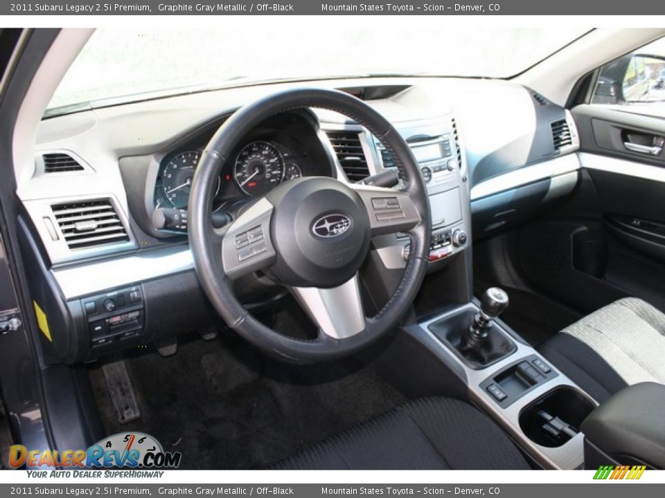 2011 Subaru Legacy 2.5i Premium Graphite Gray Metallic / Off-Black Photo #9