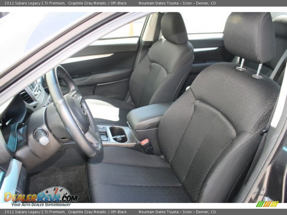 2011 Subaru Legacy 2.5i Premium Graphite Gray Metallic / Off-Black Photo #11