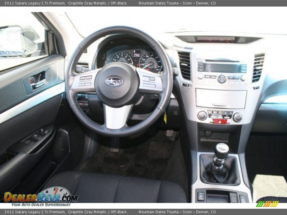 2011 Subaru Legacy 2.5i Premium Graphite Gray Metallic / Off-Black Photo #12