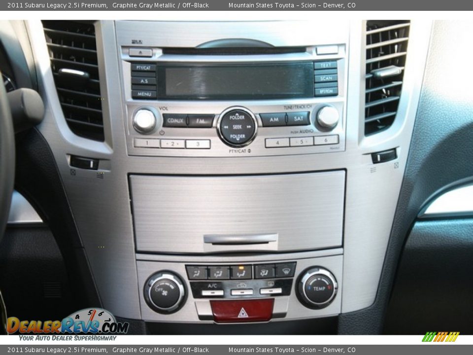 2011 Subaru Legacy 2.5i Premium Graphite Gray Metallic / Off-Black Photo #13