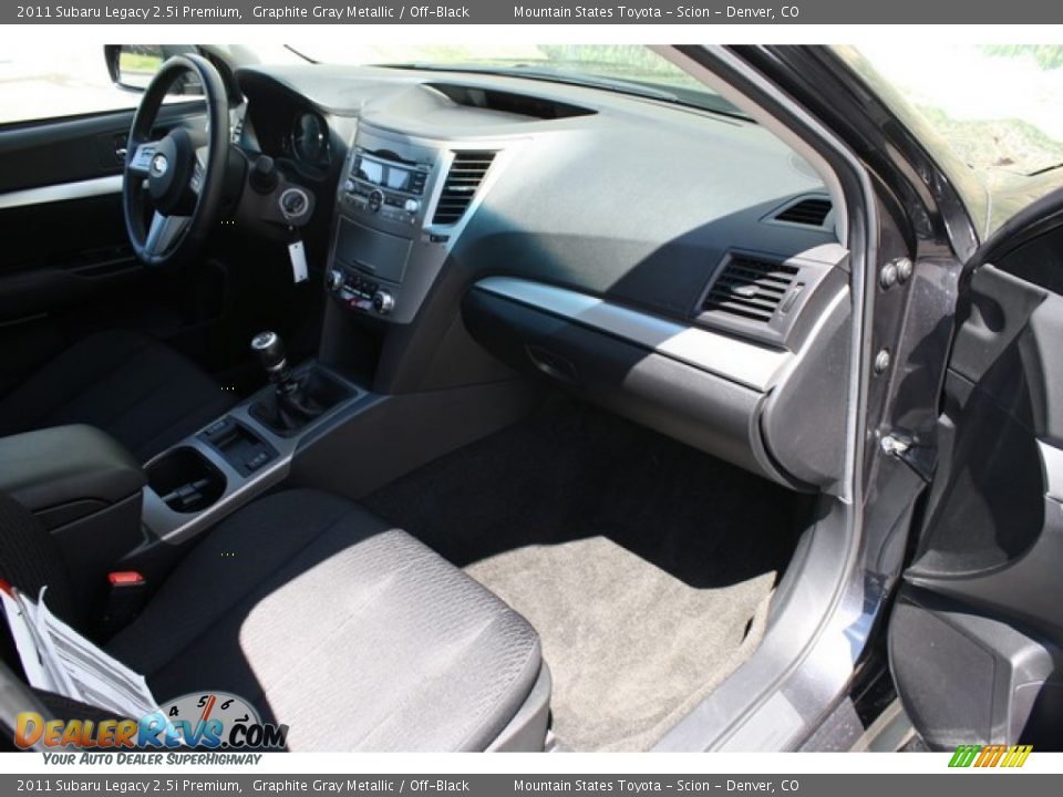 2011 Subaru Legacy 2.5i Premium Graphite Gray Metallic / Off-Black Photo #14