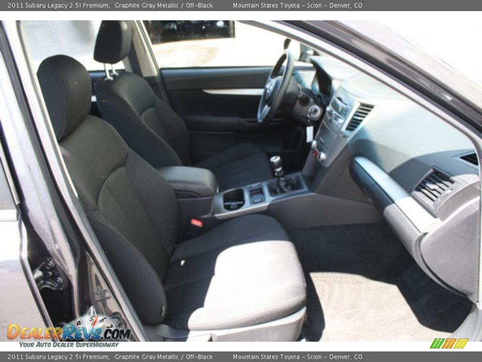 2011 Subaru Legacy 2.5i Premium Graphite Gray Metallic / Off-Black Photo #15